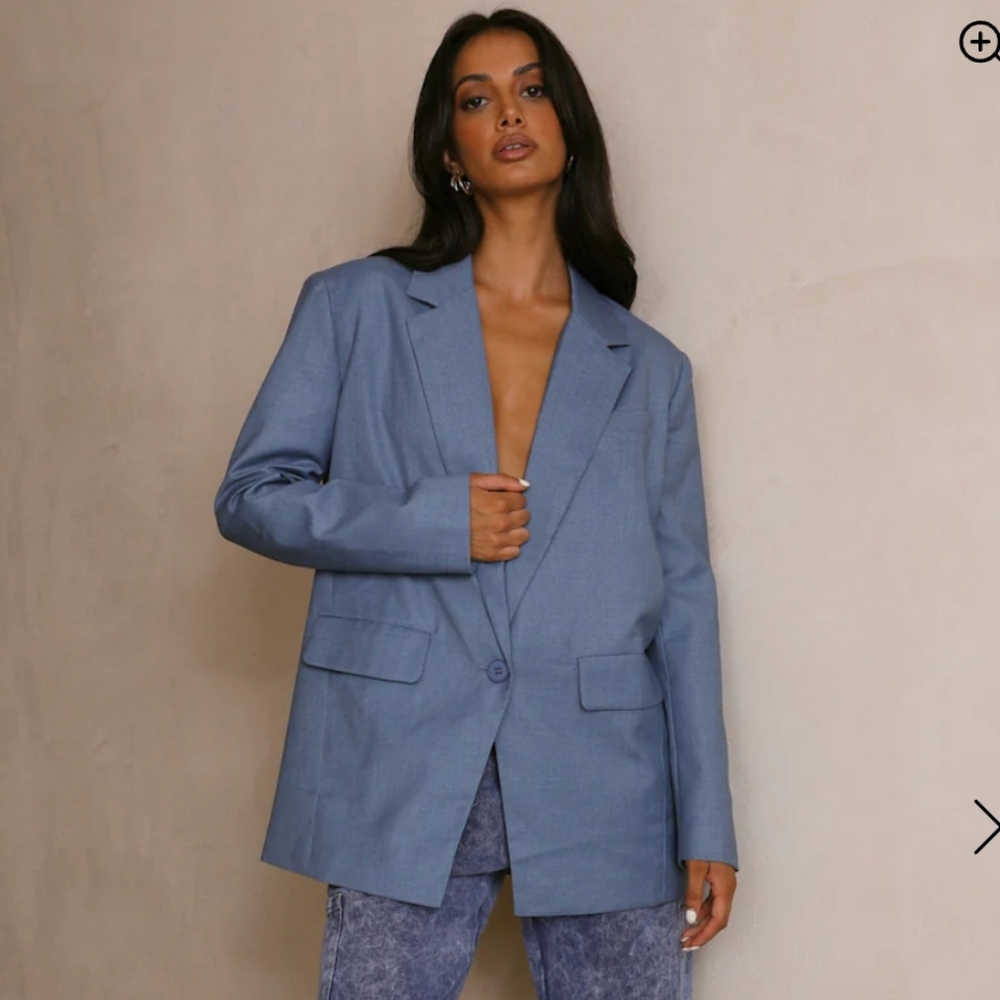 Hello Molly Lioness Welcome To The Jungle Blue Blazer Size L